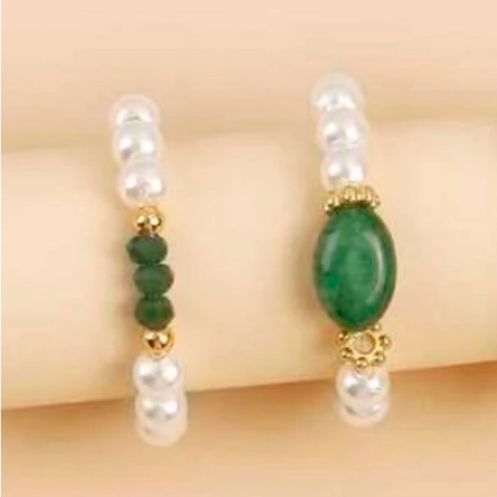 • SHEIN • Faux Pearl Beaded Ring